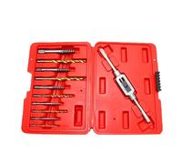 Hand Drill Bits Set - Multi Size Tap Extractor Tools, High Strength Alloy Build, Anti Slip Grip Performance, Compact Portable Case | Stripped Screw Remover, Thread Repair, Mechanical Fixing, DIY
