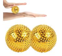 Hand Exercise Balls - Spiked Magnetic Acupointed Massager | Round Squeeze Balls with Dense Spines for Kids Adults, Palms and Feet, Stress Relief, and Fitness Tool