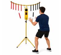Hand Eye Coordination Catch Stick Arcade Game con 10 aste, treppiede regolabile, lettore MP3 e luci LED, allenamento di reazione rapida per feste, bar, festival