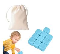 Hand Eye Coordination Training Toy - Stone Catching Game | Colorful Blocks Stacking Toys | Colorful Throwing Game | 10 Blocks in silicone Building Blocks, Stacking Block Educational Toy for Boys