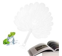 Hand Fan - Portable Tail Shape Tool, Compact Size with Ergonomic Grip, Lightweight Polymer Material, Silent Cooling Action, Foldable Personal Fan for Home, Office, Commuting and Camping Trips