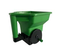 Hand Fertilizer Spreader, Portable Crank Planting Tool, 8.86x8.27x9.45 Inches Garden Supply Accessory, Efficient Seeder for School Projects Outdoor Yard Small Farm Landscaping Gardening Tasks