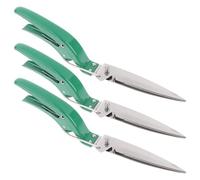 Hand Grass Shears, 13-Inch Tempered Steel Blade Rotating Swivel Head Locks into Place for Ideal Angle, Auto Spring for Less Hand Fatigue, Safety Lock, Rust Proof Coating Grass Scissors Blade