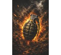 Hand Grenade WW2 Notebook, Military History Gift, Remembrance - 120 Lined Pages 6 x 9: Inspired by the courage, resolve and sacrifice of the Allied soldiers who served during World War II
