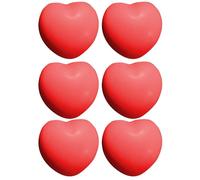 Hand Grip Strength Trainer, Heart Shape Exerciser Set, Portable Pu Workout, Fitness Gym Equipment, Six Piece Muscle Pack for Adults Kids Finger Forearm Power Training Kit