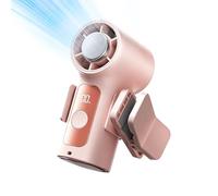 Hand Held Cooling Fan - Portatile Handheld Fan With LED Display e Removable | USB ricaricabile Cooler | Clip 360 gradi di rotazione a freddo fan per viaggi estivi campeggio cruise Vacation
