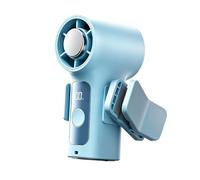Hand Held Cooling Fan,USB Rechargeable Small Ventilador,with LED Display and Removable Clip 360-Degree Rotation Handheld Portable Fan - for Stroller Cruise Vacation Sports Concert
