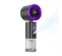 Hand Held Fan With Water Mist Spray USB Rechargeable Digital Display 100