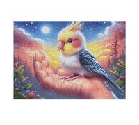 Hand Holding Parrot Puzzle 300 Pezzi Per Amici E Famiglia in Serata Animal Pet Rompicapo Sfida Creativa Giochi Da Tavolo Relax E Intelligenza Regalo Natale 300 PCS