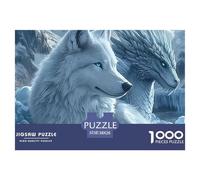 Hand Holding Wolf in Snowy Forest Pezzi Cartone Ben Realizzati Ottimo Per Allenamento Mentale, Memoria E Relax A Casa 38x26cm/1000pcs