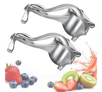 Hand Juicer Squeezer- Aluminum Manual Press Juicer, Heavy-Duty Hand Juicers Squeezer Press for Lemon, Orange & Lime, Easy Squeeze Design for Fresh Juice At Home, Kitchen & Bar Use (2pcs)
