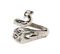 Hand Knitting Loop Crochet Ring Woven Ring Yarn Guide Peacock Open Finger Ring