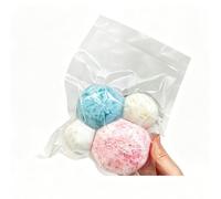 Hand-made Coconut Oil Blind Box Soft Rubber Ball Decompression Ball Four Shipped Randomly-2026 Upgraded Click Decompression Ball, Ice Skin Decompression Sensory Toy (1 Bag (4 Pieces)