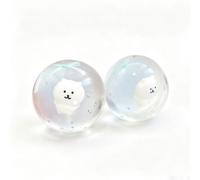 Hand-made Coconut Oil Extrusion Ball Transparent Bear Handmade Coconut Oil Decompression Ball -2026 Upgraded Crispy Decompression Ball, Ice Skin Decompression Sensory Toy(Clear(2))