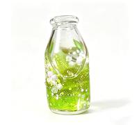 Hand-made Coconut Oil Extrusion Transparent Decompression Bottle -2026 Upgraded Crispy Decompression Ball, Ice Skin Decompression Sensory Toy Cute Modeling, Multiple Choices(Green quicksand)