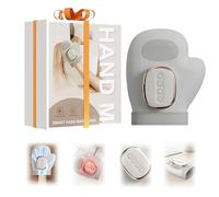 Hand Massager with Heat and Compression-14 Airbags, 3 Massage Modes, 5 Intensity Levels, Adjustable Heat, 15-Min Timer, Rechargeable,Hand Massage, Women/Men Gift (Gray)