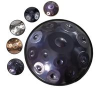 Hand Pan Harmonic, Tamburo in Acciaio in D Minor 12 Note 22 Inches 432HZ /440 HZ, Tamburo Per Handpan per adulti Producendo Una Piacevole Risonanza(Blu,432Hz)