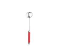 Hand Pressure Semi-automatic Egg Beater Stainless Steel Kitchen Accessories Tools Self Turning Cream Utensils Whisk Manual Mixer(Red trumpet)