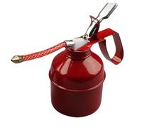 Hand Pump Oiler Can - Flexible Hose Spouts, Solid Metal Core Truck Fluid Dispensers, Easy Shape Iron Wire Spray Bottle Cans, High Capacity Liquid Hand Lubricator Tool - For Auto Mechanics Garages
