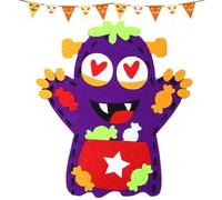 Hand Puppet Craft Kits - Non-Woven Sewing Kit Imaginative Play | Hand Story Puppet Creative Educational Toy Non-Woven Handmade Kits Storytelling Role Play Party Supplies Kids Boys