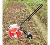 Hand Push Garden Seeder regolabile - Fioriera con mais e arachidi con 7 fori per una distanza precisa dei semi, ideale per cotone, soia e altro ancora