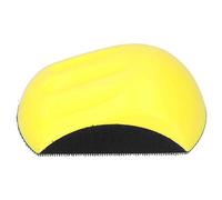 Hand Sanding Pad | 5in & 6in Hook and Loop Sanding Block | Ergonomic Polishing Disc for Wood/Metal/Drywall | PU Foam Grip Reduces Hand Fatigue (5 inches 125mm)