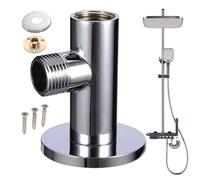 Hand Shower Elbow, Showers Hose Connector, Leak Proof Adapter, Angle Arm Connectors, Space Saving Design for Home, Bathroom, Hotel, Replacement, Handheld Sprayer, Wall Mount, 2.56x2.52 Inches