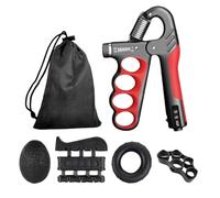 Hand Strengthener Set, Multifunctional Grip Trainer, Portable Finger Workout Tool, 7.09x4.53 Inches 5X Resistance Exerciser, Compact Fitness Equipment, Training Accessory for Home