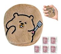 Hand Warmer - 5 Replaceable Refills Cute Self-Heating Pad, Capybara Design Warmer with Portable Size, Outdoor Accessory for Camping Details, Winter Tool with Feature, Men Women Hand Warmers