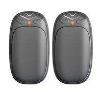 Hand Warmers Ricaricabile, 2 in 1 Portable Hand Heater, 3600 mAh USB Fast Heating with 3 Temperature Settings for Cold Weather, 3,54 x 1,97 x 0,63 pollici, Black