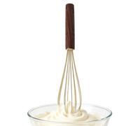 Hand Whisk - Manual Cream Stirrer Tool with Walnut Handle | Milk Frother