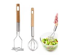 Hand Whisk - Schiacciapatate ergonomico, forte manuale Ricer | Durable Acciaio Inossidabile Utensile Da Cucina Scafo Per Mescolare Fagioli Mano Whisk Ergonomic Potato Masher Forte Manuale Ricer