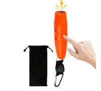 Hand Whistle - ABS Material, Battery Operated Electronic Whistle, Adjustable 3 Tone Signal Device | Compass Safety Whstle, Handheld Trainer Tool For Coaches, Referees, Hiking, Camping And Outdoor Act