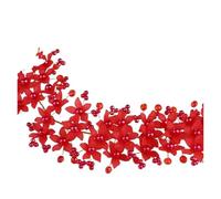Hand-Woven Crystal & Pearl Bridal Headband - Korean Style Elegant Forehead Ornament(Red)