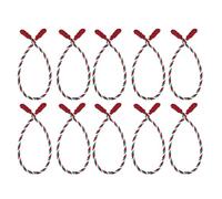Hand-Woven Garland Ties, 16-Piece Holiday Twist Set, 0.2-0.24 inches Christmas Decoration with Sturdy Material, Festive Fasteners, Seasonal Accent with Colorful Design, Tie Set for Staircase