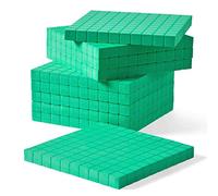 Hand2mind - Dieci appartamenti in schiuma verde per bambini da 8 a 11 anni, per imparare il valore del luogo, concetti numerici e conteggio, manipolativi matematici elementari, set di 10