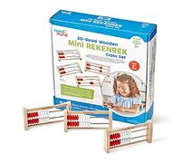 hand2mind-Learning Resources Rekenrek-Set di 20 Perline in Legno, Colore Mehrfarbig, 93429