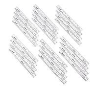 hand2mind Safe-T - Righello in plastica trasparente, piatto, 30,5 cm, righello di sicurezza per misurazione, materiale scolastico per bambini, righelli dritti infrangibili (confezione da 24)