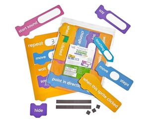 hand2mind Set dimostrativo Magnetico per codifica basata su Blocco di graffio, impara a codificare attività STEM, informatica e Programmazione per Bambini, codifica per Bambini 8-12, Forniture per