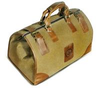Handadsume Tela resistente all'acqua + Cuoio genuino Borsa da viaggio Tote Borsa da palestra Duffle Valigia Borsa per il weekend Per gli uomini Maschio FB8151 (Marrone Chiaro)