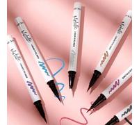 HANDAIYAN - Micro-Fine Metallic Liquid Eyeliner - 6 Colors 003# Red - 0.7g