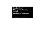 John Richardson Handbook of Theory and Research for the Socio (Copertina rigida)