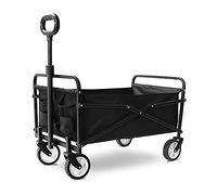 Handcart Folding Garden Trolley Cart Heavy Duty Wagon Multi-Function Portable Shopping Cart for Outdoor Camping Beach Photography Pull Truck with 4 Wheels Load:60Kg