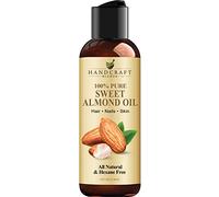Handcraft Blends Olio di Mandorle Dolci - 118 ml - 100% puro e naturale - Olio vettore di alta qualità per pelle e capelli - Capelli e corpo - Massaggio - Senza esano