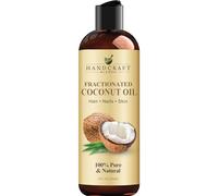 Handcraft Fractionated Coconut Oil - 100% Pure & Natural Premium Grade Coconut Carrier Oil for Essential Oils, Massage Oil, Moisturizing Hair Oil & Body Oil - 8 fl. Oz