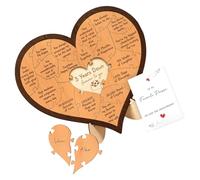 Handcrafte - Puzzle da scrivania in legno a forma di cuore, per coppie che commemorano il loro primo o terzo anniversario
