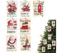 Handcrafted Wooden Money Holders, Christmas Money Holders For Cash, Happy Santa Christmas Moneys Dispenser(1set)
