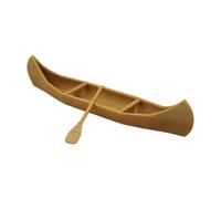 Handcrafts - Set di modellini di barche in miniatura e pagaia, accessorio decorativo per casa delle bambole e scena micropaesaggistica, accessori per casa delle bambole in miniatura