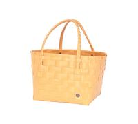 Handed By Shopper Paris Oro Giallo Borsa Intrecciata Plastica Bag, Giallo