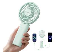 HandFan Ventilatore portatile silenzioso da 10.000 mAh, 11,4 cm, portatile, pieghevole, a 180°, con cordino, base per Disney, viaggi, concerti, spiaggia, ufficio